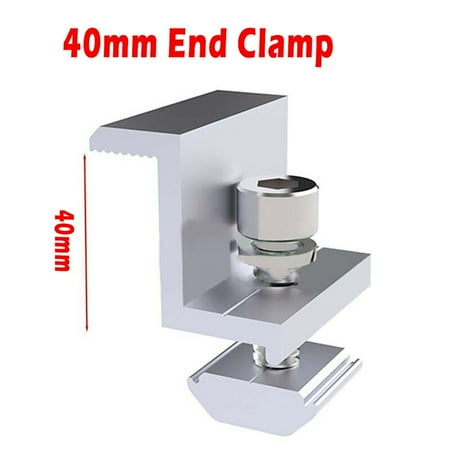 1Pcs 40MM Solar End Clamp Solar Panel Bracket Clamp Wide Photovoltaic Support