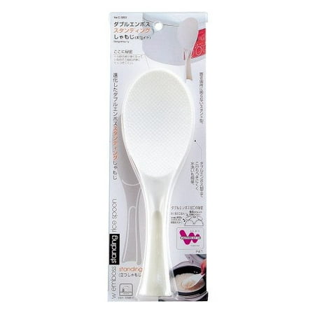 Double embossed standing rice scoop white C-3293