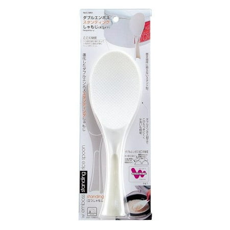 

Double embossed standing rice scoop white C-3293