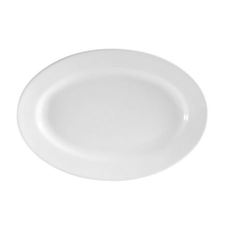 Clinton Rolled Edge Oval Platter 9-3/8 W X 6-1/8 L X 3/4 H Porcelain Super White
Clinton Rolled Edge Oval Platter 9-3/8 W X 6-1/8 L X 3/4 H Porcelain Super White
