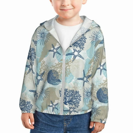 Gaeub Algae Corals and Seashells Print Athletic Sun Protection Hoodie for Kids Long Sleeve Outdoor UV Shirt Running Fishing Top for Boys Girls-18 Months
Gaeub Algae Corals and Seashells Print Athletic Sun Protection Hoodie for Kids Long Sleeve Outdoor UV Shirt Running Fishing Top for Boys Girls-18 Months
