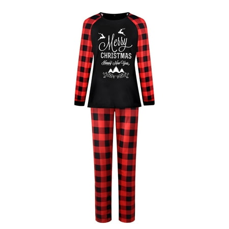 Family Christmas Pajamas Matching Sets Letter Printed Top Plaid Pants Sleepwear Holiday PJs for Women/Men/Kids/Couples
Family Christmas Pajamas Matching Sets Letter Printed Top Plaid Pants Sleepwear Holiday PJs for Women/Men/Kids/Couples