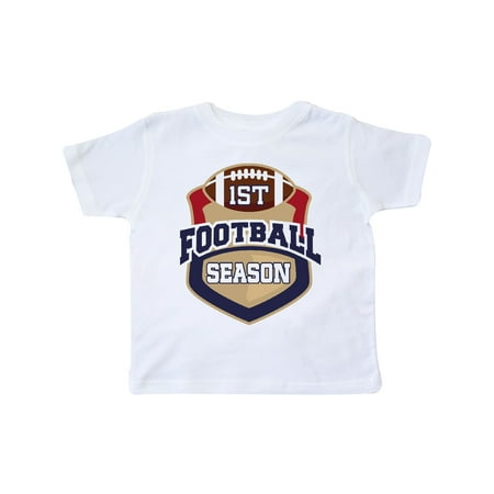 Inktastic 1st Football Season Outfit Gift Toddler Boy or Toddler Girl T-Shirt