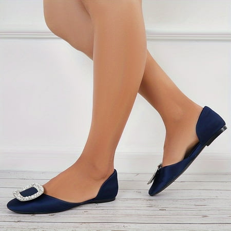 Women s Satin Ballet Flats Rhinestone Decor Solid Color Slip On Shoes Versatile D Orsay Flat Shoes
Women s Satin Ballet Flats Rhinestone Decor Solid Color Slip On Shoes Versatile D Orsay Flat Shoes