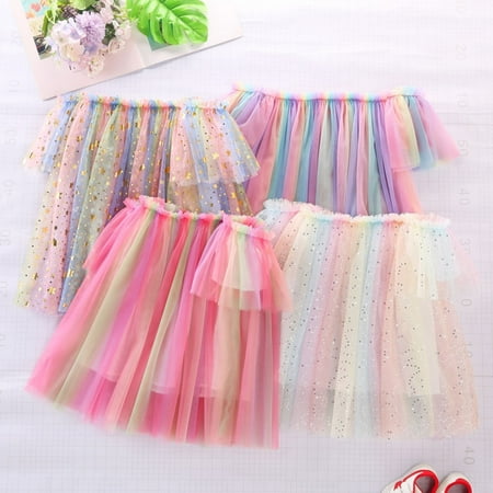 Toddler Tutu Toddler Girls Dress Summer Fashion Dress Princess Dress Casual Dress Tutu Mesh Skirt Girls Tutu Dress