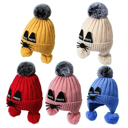 rygai Children s Cap Adorable Trendy Fur Ball Decoration Elastic Eye-catching Protect Ear Yarn Knitted Texture Baby Cap for Going Out Yellow
rygai Children s Cap Adorable Trendy Fur Ball Decoration Elastic Eye-catching Protect Ear Yarn Knitted Texture Baby Cap for Going Out Yellow