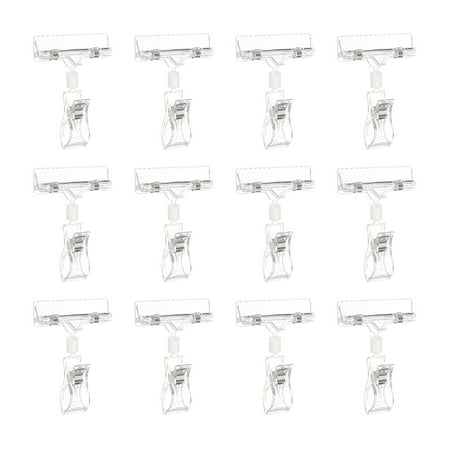 Uxcell Adjustable Plastic Sign Clip 110mm 360 Degree Rotatable Bending Merchandise Clip for Store Office Clear 12 Pack
Uxcell Adjustable Plastic Sign Clip 110mm 360 Degree Rotatable Bending Merchandise Clip for Store Office Clear 12 Pack
