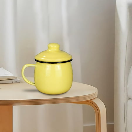 Handmade Enamel Mug Camping Mug Tea Cup Coffee Mug Cup Enamelware for Restaurant Yellow
Handmade Enamel Mug Camping Mug Tea Cup Coffee Mug Cup Enamelware for Restaurant Yellow