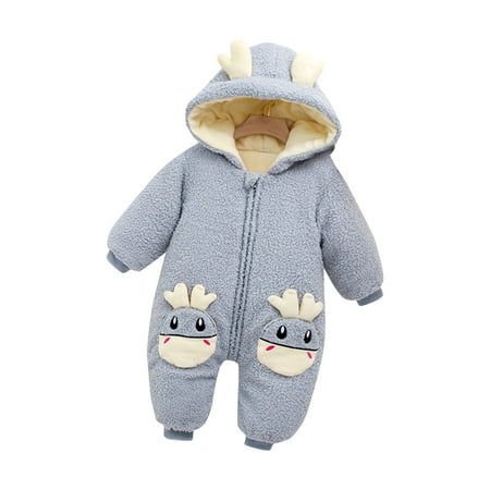 QWERTYU Infant Baby Toddler Long Sleeve Hooded Clothes Romper for Girl Boy Winter Warm Jumpsuit 6M-24M 70
QWERTYU Infant Baby Toddler Long Sleeve Hooded Clothes Romper for Girl Boy Winter Warm Jumpsuit 6M-24M 70