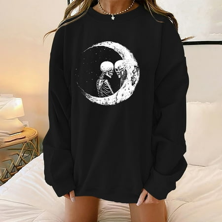 jsaierl Crewneck Sweatshirt Women Loose Fit Long Sleeve Pullover Skeleton Halloween Sweatshirt Crewneck Cute Tops for Women Cute Print Halloween Top for Women
jsaierl Crewneck Sweatshirt Women Loose Fit Long Sleeve Pullover Skeleton Halloween Sweatshirt Crewneck Cute Tops for Women Cute Print Halloween Top for Women
