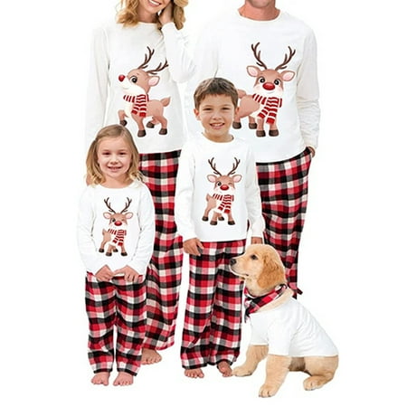 wybzd Christmas Family Matching Pajamas Sets Xmas Reindeer Long Sleeve Tops Plaid Pants Loungewear
wybzd Christmas Family Matching Pajamas Sets Xmas Reindeer Long Sleeve Tops Plaid Pants Loungewear