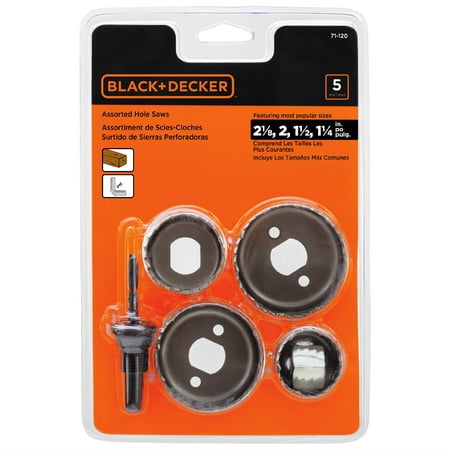 BLACK+DECKER 71-120 Hole Saw Set 5PK