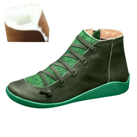 MIASHUI Women Casual Flat Leather Retro Lace-Up Boots Side Zipper Plus Velvet Shoe Boots Women Sneakers Shoes Wedges Women Shoes Casual
MIASHUI Women Casual Flat Leather Retro Lace-Up Boots Side Zipper Plus Velvet Shoe Boots Women Sneakers Shoes Wedges Women Shoes Casual