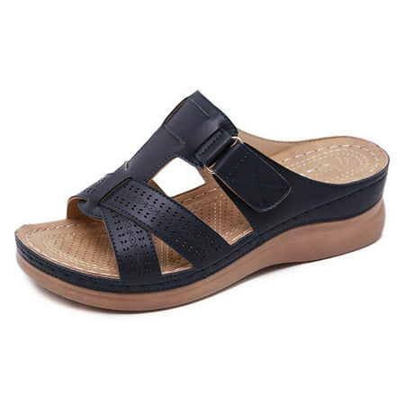 Women s Vintage Casual Summer Open Toe Low Heel Slipper Retro And Lightweight Design For Women Blue 44
Women s Vintage Casual Summer Open Toe Low Heel Slipper Retro And Lightweight Design For Women Blue 44