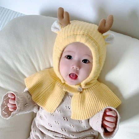 Baby Girls Boys Winter Knit Scarf Hat Reindeer Antlers Beanie Hat Warm Earflap Cap for Kids
Baby Girls Boys Winter Knit Scarf Hat Reindeer Antlers Beanie Hat Warm Earflap Cap for Kids