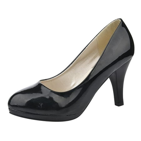 Pumps for Women Fashion Spring And Summer Women Pumps Shoes Professional High Heeled Shoes Patent Leather Shallow Mouth Round Toe Work Shoes PU heeled sandals Black
Pumps for Women Fashion Spring And Summer Women Pumps Shoes Professional High Heeled Shoes Patent Leather Shallow Mouth Round Toe Work Shoes PU heeled sandals Black