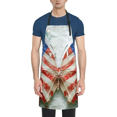 Ocsxa Patriotic Butterfly Floral Apron With Pockets Kitchen Bib Waterproof Resistant Women Men Unisex Adjustable
Ocsxa Patriotic Butterfly Floral Apron With Pockets Kitchen Bib Waterproof Resistant Women Men Unisex Adjustable