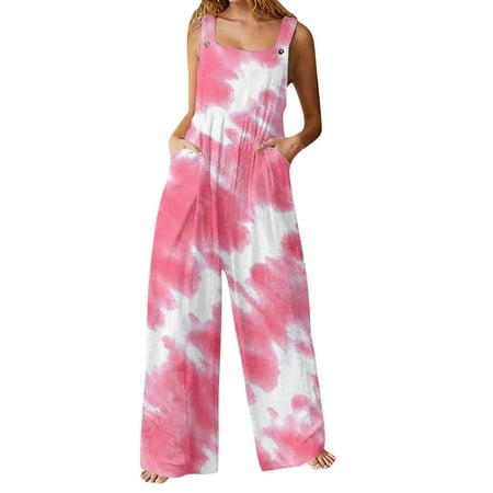 ZHAGHMIN Beach Jumpsuit Womens Overalls Summer Casual Loose Sleeveless Patchwork Dual Pockets Jumpsuit Floral Print Boho Wide Leg Bib Overall Seasonal Attire Lace Ripple Romper Body Suit Tops For Wo
ZHAGHMIN Beach Jumpsuit Womens Overalls Summer Casual Loose Sleeveless Patchwork Dual Pockets Jumpsuit Floral Print Boho Wide Leg Bib Overall Seasonal Attire Lace Ripple Romper Body Suit Tops For Wo