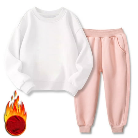 Hbdhejl Outfit Set For Boys Girls Toddler Kids Clothes Unisex Solid Color Sweatsuit Long Sleeve Warm Fleece Pullover Tops Pants Set Outfits Pink 3-4 Years
Hbdhejl Outfit Set For Boys Girls Toddler Kids Clothes Unisex Solid Color Sweatsuit Long Sleeve Warm Fleece Pullover Tops Pants Set Outfits Pink 3-4 Years