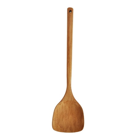 

wendunide kitchen gadgets hand wok cooking shovel rice spatula non-stick long scoop utensil wooden kitchen kitchenï¼dining bar brown