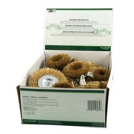 Stay Sharp 2160449 0.25 in. Shank Carbon Steel Wire Cup & Wire Wheel - 36 Piece
Stay Sharp 2160449 0.25 in. Shank Carbon Steel Wire Cup & Wire Wheel - 36 Piece
