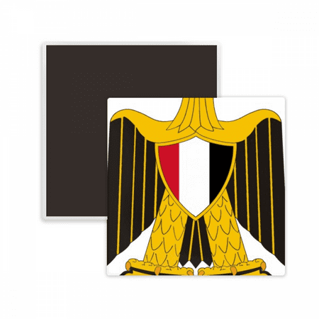 Egypt National Emblem Country Square Ceracs Fridge Magnet Keepsake Memento