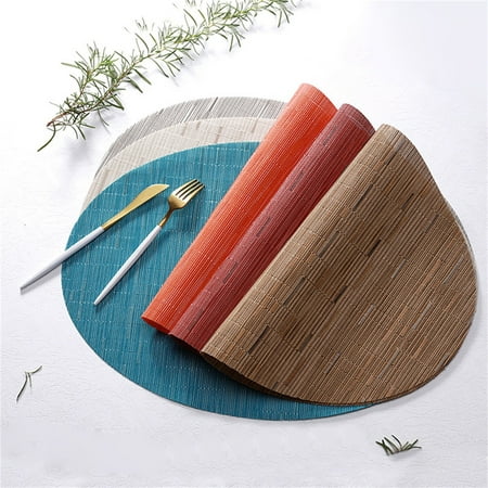 XWQ Place Mat Anti-scratch Insulated Oval Anti-slip PVC Table Placemat Household Supplies
XWQ Place Mat Anti-scratch Insulated Oval Anti-slip PVC Table Placemat Household Supplies