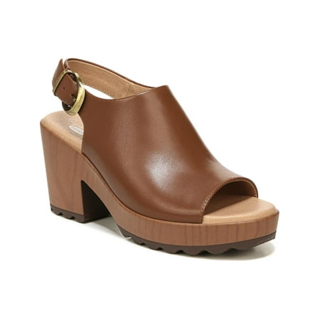 Dr. Scholl s Womens Wind Down Leather Open Toe Clogs