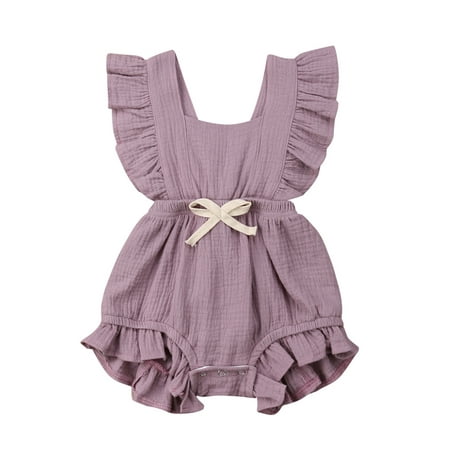 Fashion Newborn Baby Girl Lovely Ruffle Solid Color Romper Bodysuit Jumpsuit Outfits Sunsuit
Fashion Newborn Baby Girl Lovely Ruffle Solid Color Romper Bodysuit Jumpsuit Outfits Sunsuit
