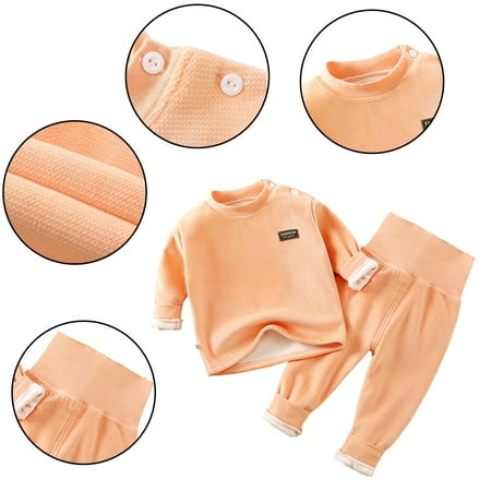 AJZIOJIRO 2PCS Infant Baby Thermal Underwear Set for Girls Boys Toddler Soft Warm Jammies Pjs Long John Sets High-Waisted Cotton Base Layer 4 Months-4 Years
AJZIOJIRO 2PCS Infant Baby Thermal Underwear Set for Girls Boys Toddler Soft Warm Jammies Pjs Long John Sets High-Waisted Cotton Base Layer 4 Months-4 Years