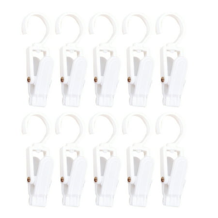 Rosarivae 10 Pcs 360 Degree Rotatable Plastic Hooks Multifunctional Clever Swivel Curtain Clips Coat Hooks for Home Office Workshop (White)
Rosarivae 10 Pcs 360 Degree Rotatable Plastic Hooks Multifunctional Clever Swivel Curtain Clips Coat Hooks for Home Office Workshop (White)