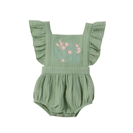Summer Embroidery Flower Cotton Baby Jumpsuit Romper Girl Sleeveless Casual Girls Outfits&Set Size One-Size
Summer Embroidery Flower Cotton Baby Jumpsuit Romper Girl Sleeveless Casual Girls Outfits&Set Size One-Size