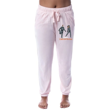 National Lampoon s Christmas Vacation Womens Sleep Jogger Pajama Pants (Large)