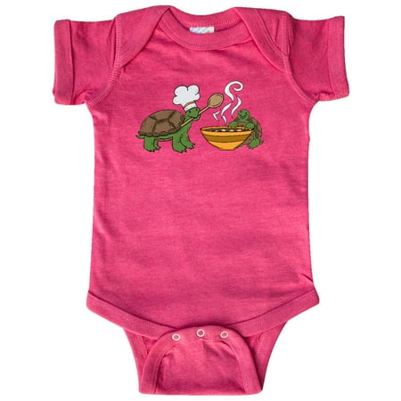 Inktastic Cute Turtle Chefs Making Soup Gift Baby Boy or Baby Girl Bodysuit