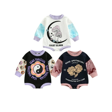 Ma&Baby Baby Sweatshirt Romper Newborn Boy Girls Crewneck Long Sleeve Pullover Bodysuit Jumpsuits Tops
Ma&Baby Baby Sweatshirt Romper Newborn Boy Girls Crewneck Long Sleeve Pullover Bodysuit Jumpsuits Tops