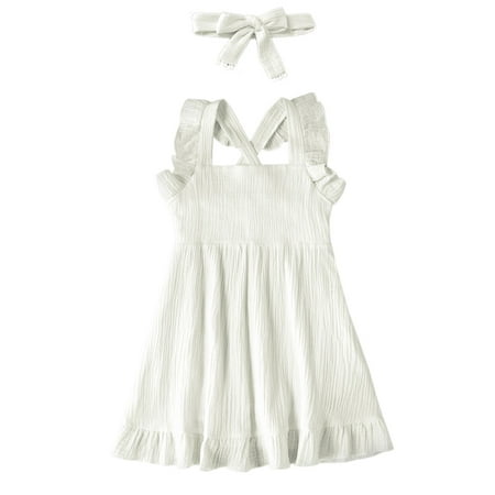 YWDJ Dress for Girl Summer Mommy Me Sleeveless Romper Maxi Dresses+Headband Family Matching Set White 6T
YWDJ Dress for Girl Summer Mommy Me Sleeveless Romper Maxi Dresses+Headband Family Matching Set White 6T