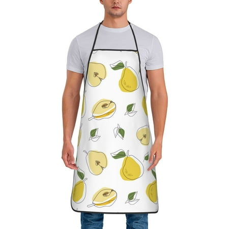 Aprons for Men Women - Cute Pear Yellow Cooking Kitchen Apron Chef Apron Waterproof Apron for Painting Pottery Baking BBQ Gardening Salon Gift For women Men
Aprons for Men Women - Cute Pear Yellow Cooking Kitchen Apron Chef Apron Waterproof Apron for Painting Pottery Baking BBQ Gardening Salon Gift For women Men