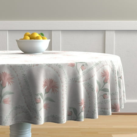 Cotton Sateen Tablecloth 90 Round - Floral Cottagecore Watercolor Botanical Garden Dots Print Custom Table Linens by Spoonflower
Cotton Sateen Tablecloth 90 Round - Floral Cottagecore Watercolor Botanical Garden Dots Print Custom Table Linens by Spoonflower