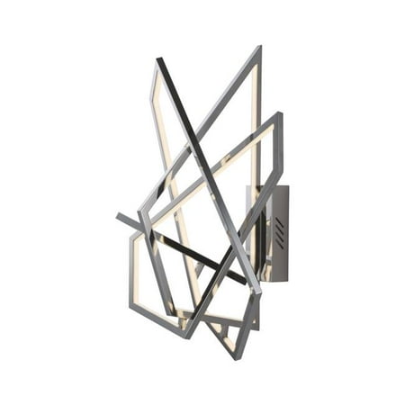 ET2 E22674-PC Trapezoid Wall Sconce Polished Chrome