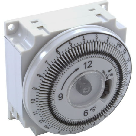 Timer Grasslin Repl SPDT Panel Mount 115v w/override 24hr