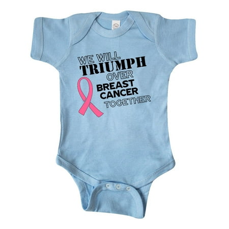 Inktastic We Will Triumph Over Breast Cancer Together Gift Baby Boy or Baby Girl Bodysuit
Inktastic We Will Triumph Over Breast Cancer Together Gift Baby Boy or Baby Girl Bodysuit