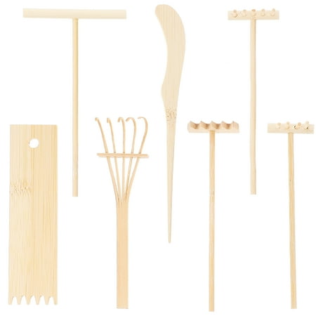OUNONA 1 Set of Desktop Small Rakes DIY Miniature Rakes Table Mini Rakes Decorative Mini Rakes