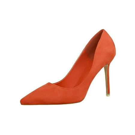 Daeful Ladies Comfort Slip On Stiletto Heel Casual Lightweight High Heels Women Fashion Heeled Dress Shoes Pumps Orange 8
Daeful Ladies Comfort Slip On Stiletto Heel Casual Lightweight High Heels Women Fashion Heeled Dress Shoes Pumps Orange 8