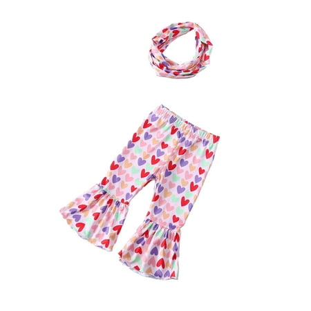 Toddler Girl Stretchy Flare Pants Love Flower Prints Ruffle Fleece Pants Leggings Hairband Set Cloths
Toddler Girl Stretchy Flare Pants Love Flower Prints Ruffle Fleece Pants Leggings Hairband Set Cloths