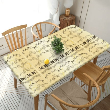 Home Deluxe Tablecloth European Floral Border Pattern Waterproof Elastic Rim Edged Table Cover- For Christmas Parties And Picnics 5ft
Home Deluxe Tablecloth European Floral Border Pattern Waterproof Elastic Rim Edged Table Cover- For Christmas Parties And Picnics 5ft