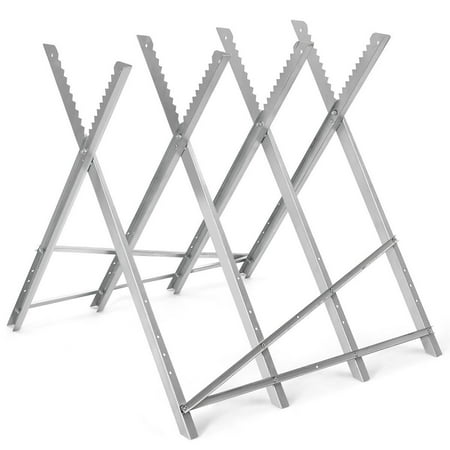 Goplus Foldable Saw horse Heavy Duty Steel Sawhorse Portable 220 lbs Capaticy New
Goplus Foldable Saw horse Heavy Duty Steel Sawhorse Portable 220 lbs Capaticy New