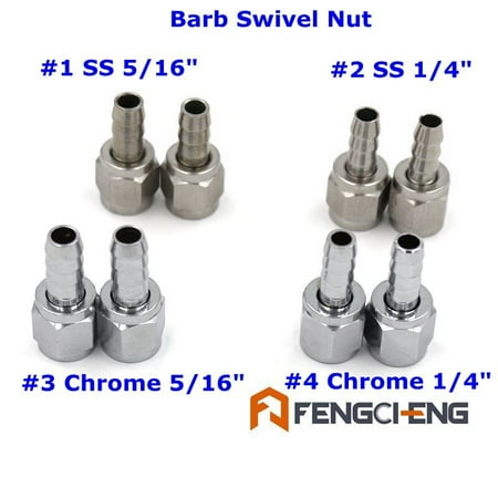 Barbed Swivel Nut 2pc/Set Free Shipping Kegging Fitting Brewer Hardware