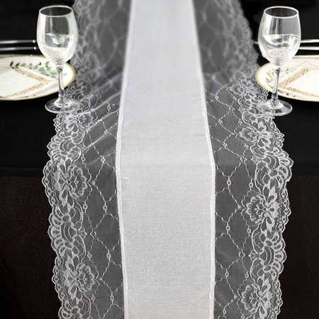 Efavormart 16 x108 White Faux Burlap Jute Lace Table Runner Boho Chic Rustic Decor
Efavormart 16 x108 White Faux Burlap Jute Lace Table Runner Boho Chic Rustic Decor
