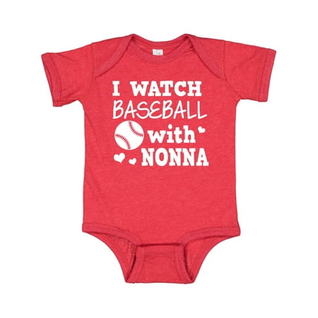 Inktastic I Watch Baseball with My Nonna Gift Baby Boy Bodysuit 
Inktastic I Watch Baseball with My Nonna Gift Baby Boy Bodysuit