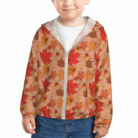 Goofa Yellow And Red Maple Leaves Printed Kids Zip-Up Hoodie Girls Boys UPF50+ Sun Protection Jacket Hooded Cooling Shirt-5 Years
Goofa Yellow And Red Maple Leaves Printed Kids Zip-Up Hoodie Girls Boys UPF50+ Sun Protection Jacket Hooded Cooling Shirt-5 Years